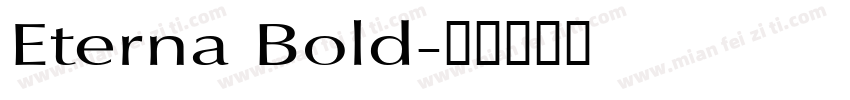 Eterna Bold字体转换